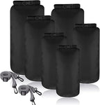 Shappy 6 Pcs Waterproof Dry Bag Set Ultralight Stuff Sack 20/15/10/8/5/3L by Shappy