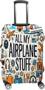 Airplane Travel Accessories Collection Stretch Luggage Cover, Washable Suitcase - Image 4