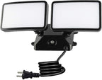 FAGUANGAO Dusk to Dawn LED Security Light, 18W Plug in Flood Light Outdoor by FAGUANGAO