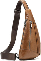 Hebetag Leather Crossbody Sling Bag - Image 9