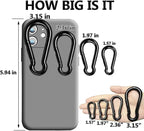 Black Carabiner Clip, Heavy Duty Spring Snap Hook Quick Link - Image 7
