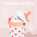 24 oz Valentine's Day Water Bottle: Meoky Stainless Steel Water Bottle - Image 2