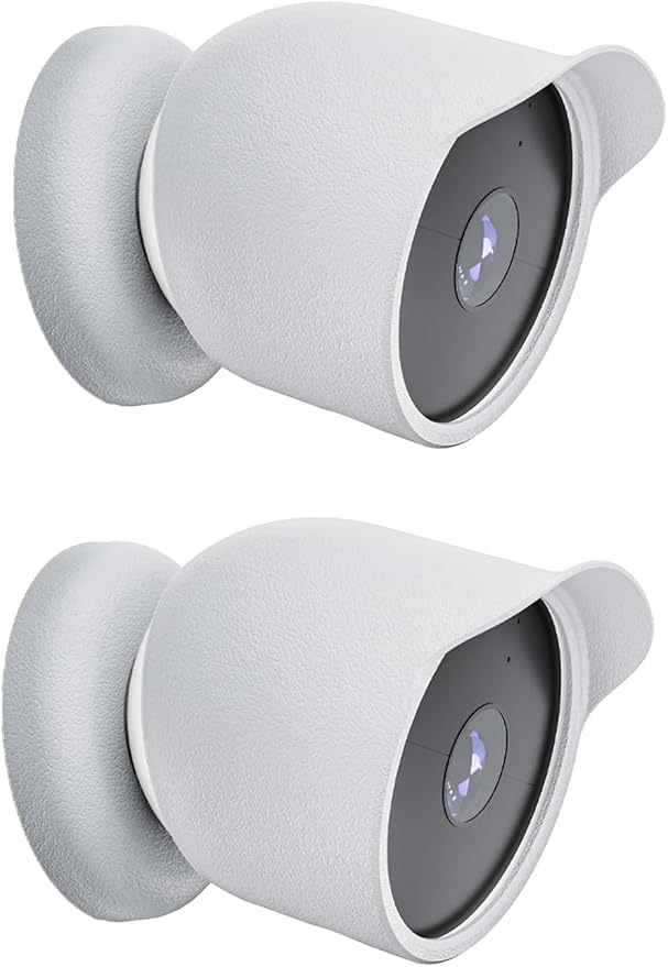 2-Pack Cover for Google Nest Cam Outdoor or Indoor, FJIASTB Soft Silicone by Unknown