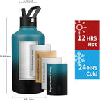 Insulated Water Bottle 87oz, Triple Wall Vacuum Stainless Steel, Leak Proof & - Image 2