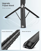 71” Phone Tripod & Selfie Stick, Portable All in One Extendable Cell Phone - Image 2