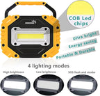 Sunzone Portable LED Work Light, AA Battery Powered Flood Lights, Super Bright - Image 2
