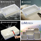 LeMotech ABS Plastic Junction Box Dustproof Waterproof IP65 Electrical - Image 7