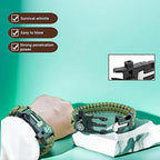 Chinshwehaw 5 in 1 Survival Bracelet-Fire Starter, Loud Whistle, Paracord Rope - Image 5