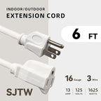 6ft Outdoor Extension Cord for Christmas Decorations - Image 2