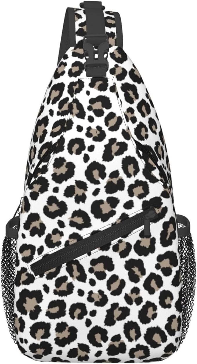 Leopard Print Crossbody Sling Bags by Unknown