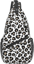 Leopard Print Crossbody Sling Bags by Unknown