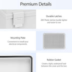 Electrical Box, IP65 Waterproof Dustproof ABS Plastic Enclosure, Outdoor and - Image 4