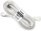 50 ft Extension Cord, 2 Prong Indoor Power Cord, 18AWG SPT-2 Flat Cord Design by Yeatel
