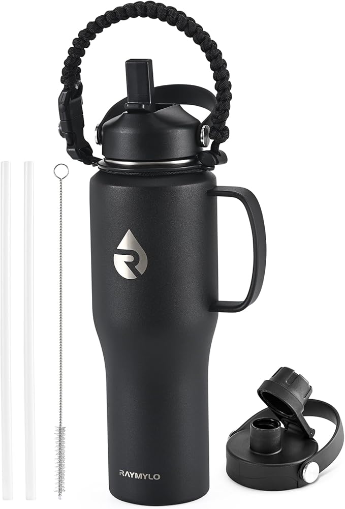 RAYMYLO 32oz Stainless Steel Water Bottle, Triple Wall Vacuum Insulated Water by RAYMYLO