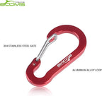 Booms Fishing CC1 Multi-Use Carabiner Clip, 6 Pack Small Caribeener Clips - Image 4