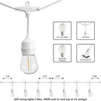 SUNTHIN 50FT Outdoor White String Light - Image 2