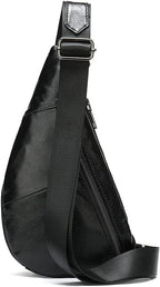 Hebetag Leather Crossbody Sling Bag - Image 2