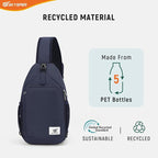 SKYSPER Sling Bag RFID Cross Body Bag Recycled Crossbody Backpack Travel Daypack - Image 4
