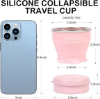 Collapsible Travel Cup with Lid - Image 3