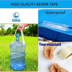 Clear Heavy - Duty Waterproof Vinyl Repair Tape - Image 2