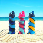 Collapsible Water Bottles 3 pack Travel Water Bottle Portable Hiking Water - Image 7