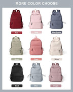 BJLFS Blue Simple School Backpack - Image 7