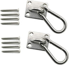heyous 2 Set M8 Suspension Ceiling Wall Mount U Hook Anchor Hanger Stainless by heyous