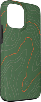 Backcountry Topo Guide Orange Lines Topographical Map Case - Image 3