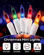 Brightown Multicolor Christmas Mini String Lights, 100-Count 26.5ft - Image 7
