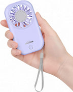 WHATOOK Handheld Mini Fan Small Personal Portable Speed USB Rechargeable by FashionCaring-MakeitYours