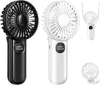 Portable Fan, Handheld Fans 2-Pack, 180° Foldable Hand Held Fan by XIGMER