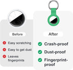 Linsaner Case for AirTag 2nd Gen & 1st Gen, Silicone Holder Keychain Key Ring - Image 2