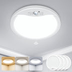 zemty 4Pack 9inch Motion Sensor Ceiling Lights Wired, 18W 1800lm 3CCT/3 - Image 8