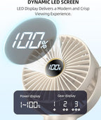 Portable Stroller Mini Fan, Small Rechargeable Personal Fan, Travel Essentials - Image 4