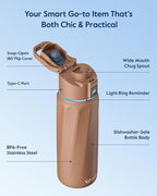 BOOST Smart Water Bottle with Reminder & Tracker, Double Wall Vacuum Insulated - Image 7