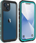 for iPhone 13 Case Waterproof Shockproof Dustproof Full-Body Sturdy by Dewfoam