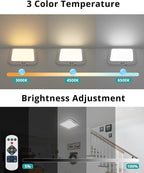 wowatt 2Pcs Rechargeable Battery Operated Ceiling Light, Motion Sensor Light - Image 6