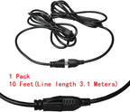 10Feet Outdoor Extension Cord, 105℃ Temperature Resistant 15Amp Big Plug - Image 6