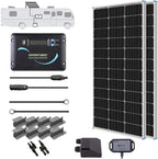 Renogy 200 Watts 12 Volts Monocrystalline RV Solar Panel Kit by RenogySolar
