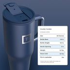 IRON °FLASK Co-Pilot Insulated Mug w/Straw & Flip Cap Lids - Image 9