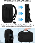 ECOHUB 17'' Small Travel Backpack, United Airlines Personal Item Bag - Image 6