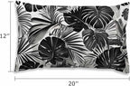 EKOBLA Palm Leaf Decorative Lumber Cushion Case Tropical Jungle Leaf Hand Drown - Image 2