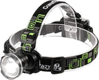 LED Headlamp, Super Bright Headlamp Headlight Flashlight, 3 Modes Zoomable by CrazyFire