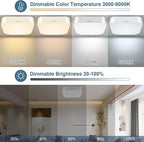 Motion Sensor Rechargeable Ceiling Light Indoor/outdoor - Image 2
