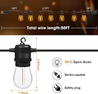 GvvooHome 50FT LED Outdoor String Lights - Image 6