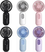 Mini Portable Fan 6 Pack, Cute Handheld Battery Operated Lightweight Small by JODNO
