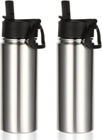 Volhoply 18oz Insulated Water Bottle Bulk 2 Pack, Kids Stainless Steel Water by LiveFully%EF%BC%8CDrinkFreely%E2%80%94KeepGoingwithVolhoply%EF%BC%81