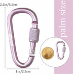 YUCHIYA 8 Pack D-Shape Carabiner Clasp - Image 4