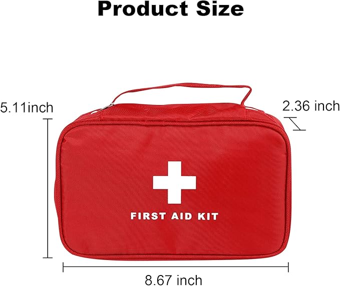 AOUTACC 6pcs First Aid Bag Empty, Waterproof Durable First Aid Kit Bag Empty - Image 6