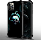 for iPhone 11 Pro Max Case, Skeleton Winding Snake Pattern Graphic Design Girl - Image 2